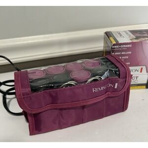 REMINGTON STYLE CURL ENVY TRAVEL ON THE GO ROLLER STEAM SET IN CASE Tested